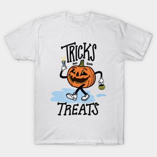 Tricks and some Treats Funny Halloween Pumpkin T-Shirt